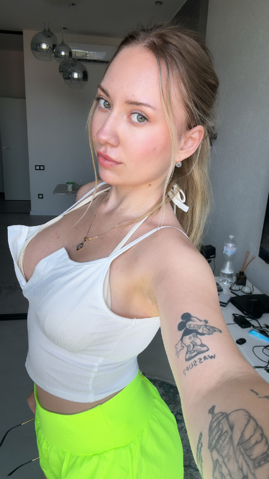 KateV in her underwear in Yamoussoukro