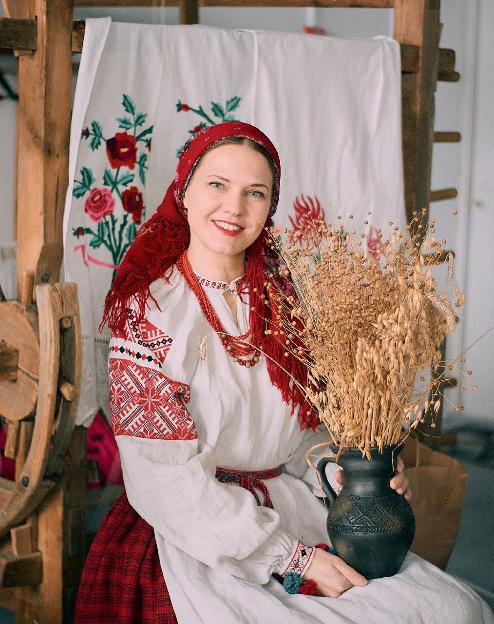 Women in Slavic costumes in Yamoussoukro