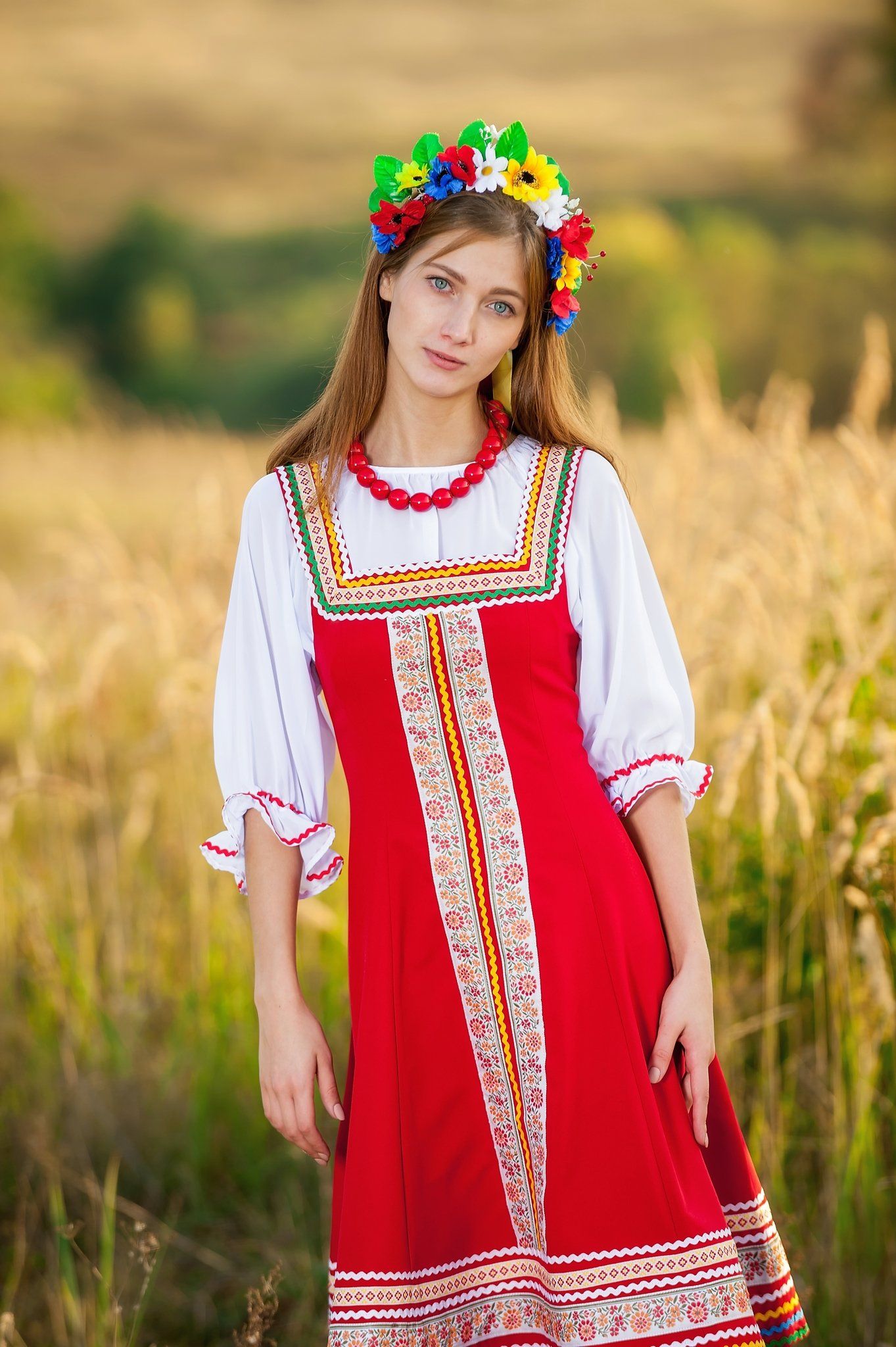 Women in Slavic costumes in Yamoussoukro